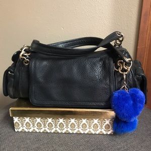 Juicy Couture vintage leather barrel satchel